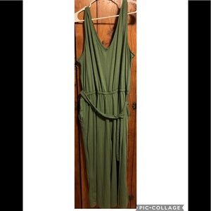 Casual V-Neck Jumpsuit